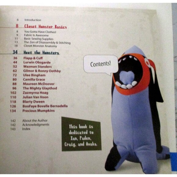 Closet Monsters Stitch Creatures From Clothing You Dont Want Craft Sewing Book - Picture 3 of 3